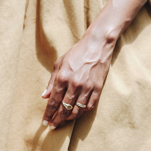 Signet Ring in Yellow Gold